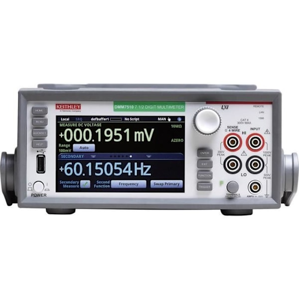 Bordmultimeter - KEITHLEY - DMM7510 - Pekskärm - CAT II 300 V - 10 miljoner punkter