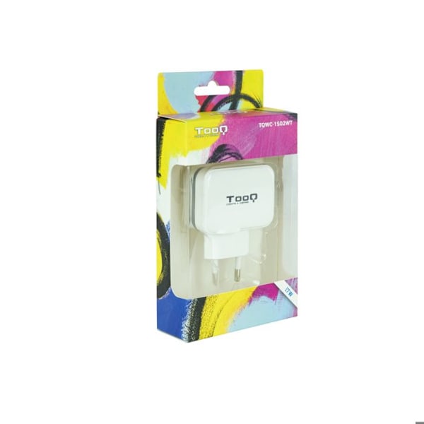 2xUSB 5V 3.4 laddare AI TooQ-teknik Vit