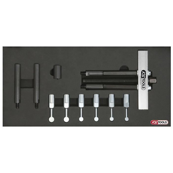 Universellt coffret för kulager - KS TOOLS - 700.1600 - 15 delar - Krom vanadium - Svart