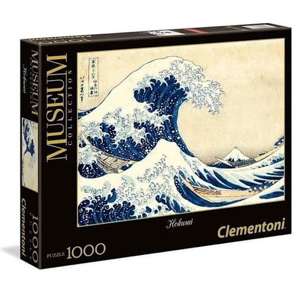 Clementoni - 1000 bitars pussel - Hokusai: The Wave - Museumssamling - Made in Italy