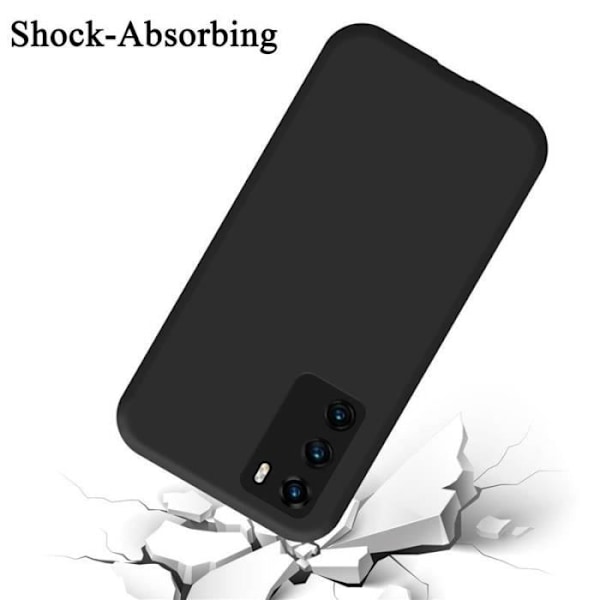 Coque - CADORABO - Huawei P40 - Silikon TPU - Skydd 360° - Halosäkert - Lätt Svart