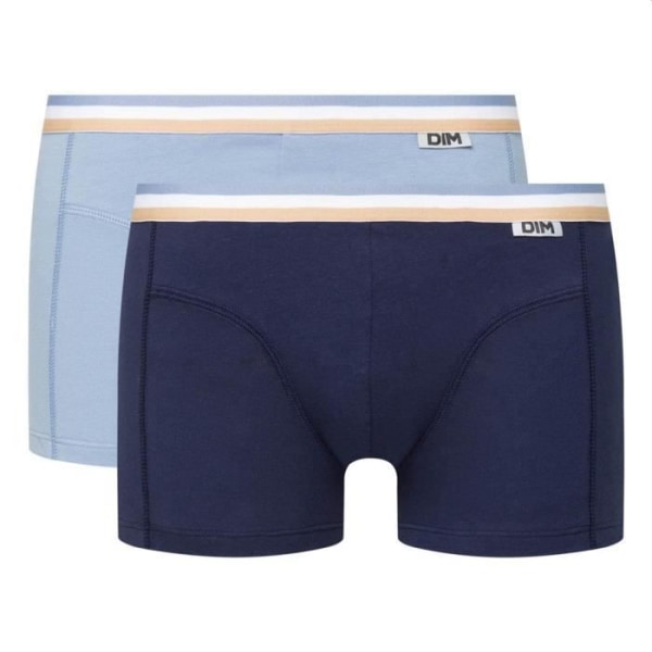 DIM Boxers för män EcoDim Cotton Stretch Pack med 2 Denim Blue/Artic Blue Blå XL