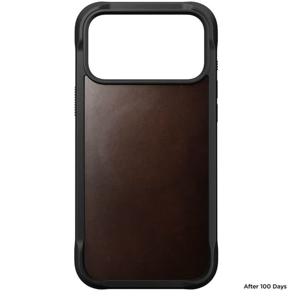 Läderfodral - NOMAD - iPhone 17 Pro Max - Rustik Brun - Robust Skydd - Elegant Brun svart