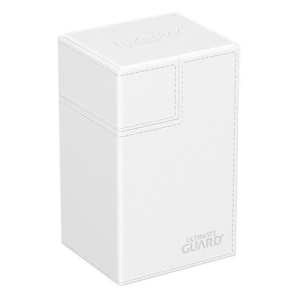 Deck Box - ULTIMATE GUARD - Flip'n'Tray 80+ - Monokrom Vit - Xenoskin - Spelaccessoar Vit
