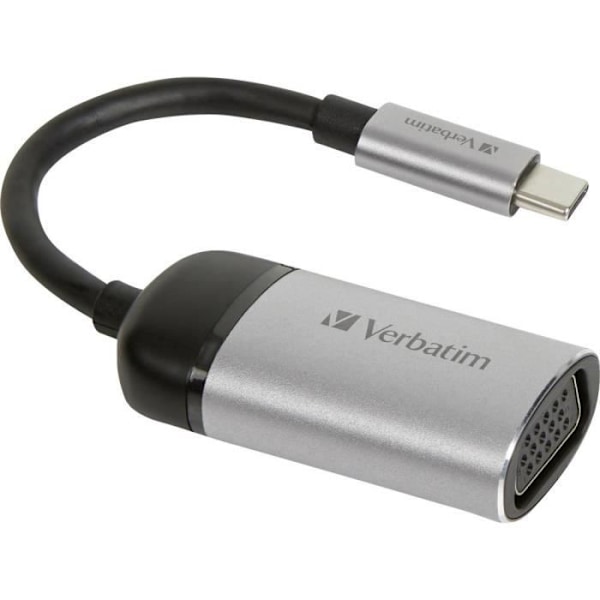 USB-C till VGA-adapter - Verbatim - 49145 - 1x USB-C hane - 1x VGA hona - 0,10 m