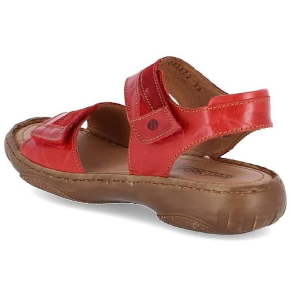 Sandaler - Josef Seibel - Debra 37 - Läder - Bordeaux - Kvinna - Platt Häl Bordeaux 39