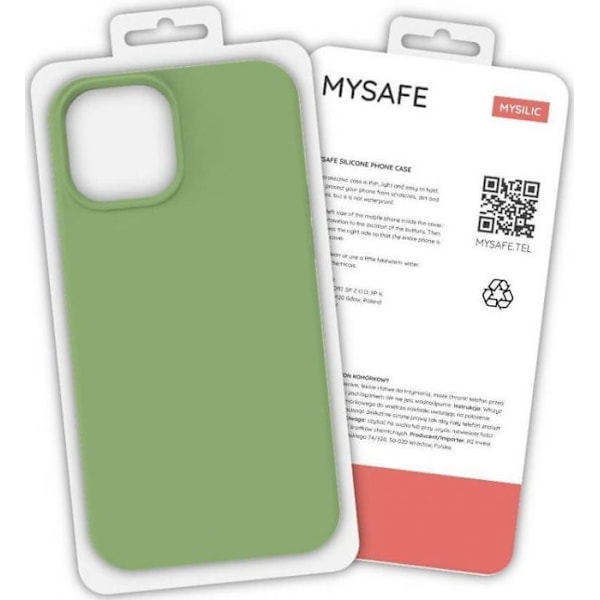 Housse - etui - chaussette Mysafe COQUE EN SILICONE IPHONE 12 MINI PISTACIA BOX