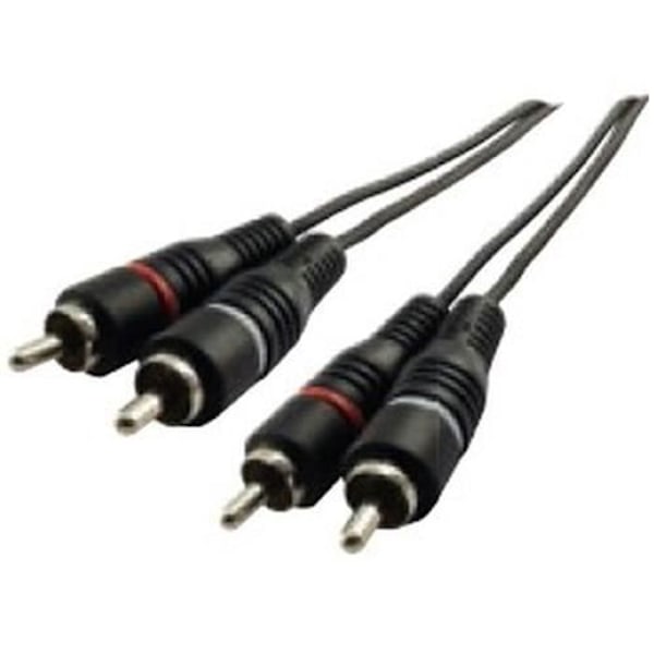 Schwaiger CIK5415 ljudkabel - 2 x RCA - Hane - 1,5 m - Svart Svart