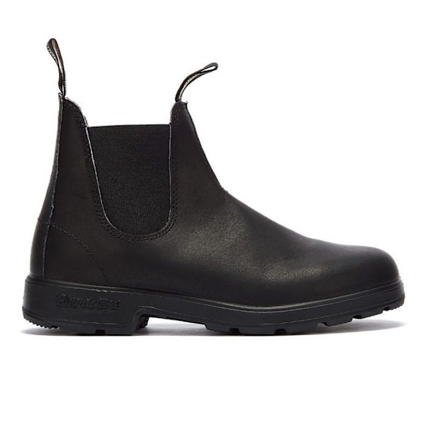 Chelsea Boots - Blundstone - 500/510 Classic - Svart läder - Platt elastik - Medelhöjd Svart 37