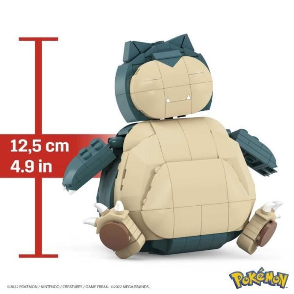 MEGA Pokémon - Snorlax - Byggleksak - 6 år och + - MEGA - HLB70 - BUILDING BRICKS MEGABLOKS LICENS