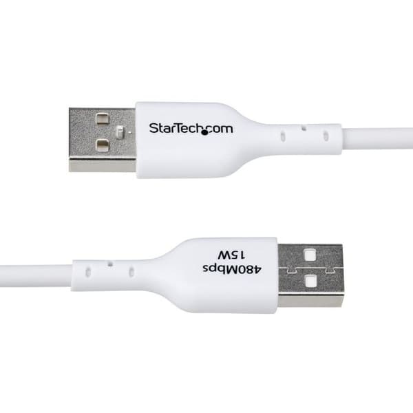 USB-laddarkabel - STARTECH.COM - USB-A till USB-C - 2m - 3A - USB 2.0 - Vit