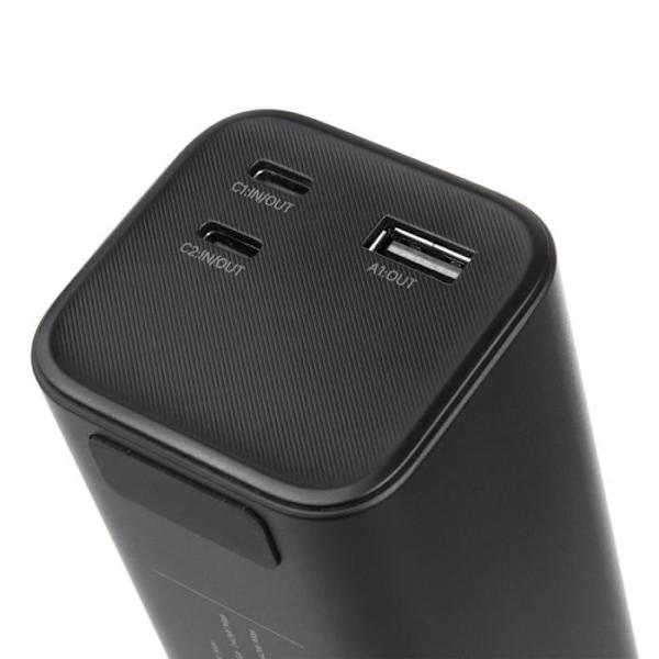 Maclean MCE335 Powerbank 24600 mAh med snabbladdningsfunktion USB C-ingång och -utgång, 140W Power Delivery (PD) Externt batteri