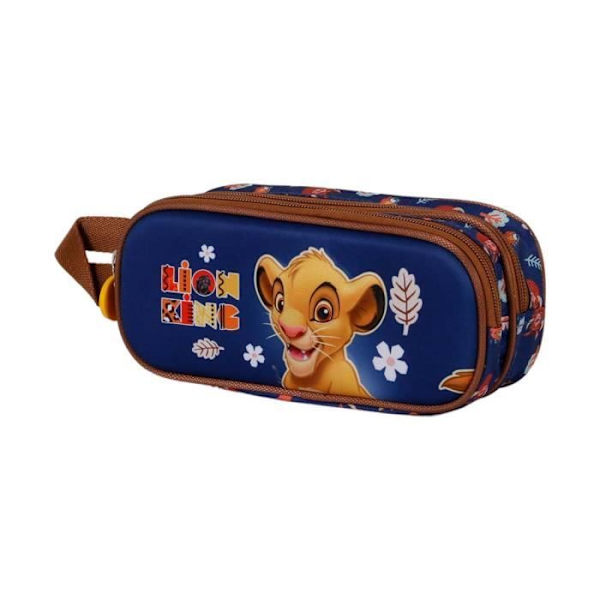 Trousse Dubbel 3D - Disney Lejonkungen Liten Ansikte - Blå - One Size Blå