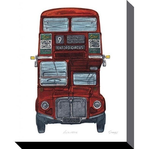 Tryckt duk L - routemaster - 40 x 50 cm - ...