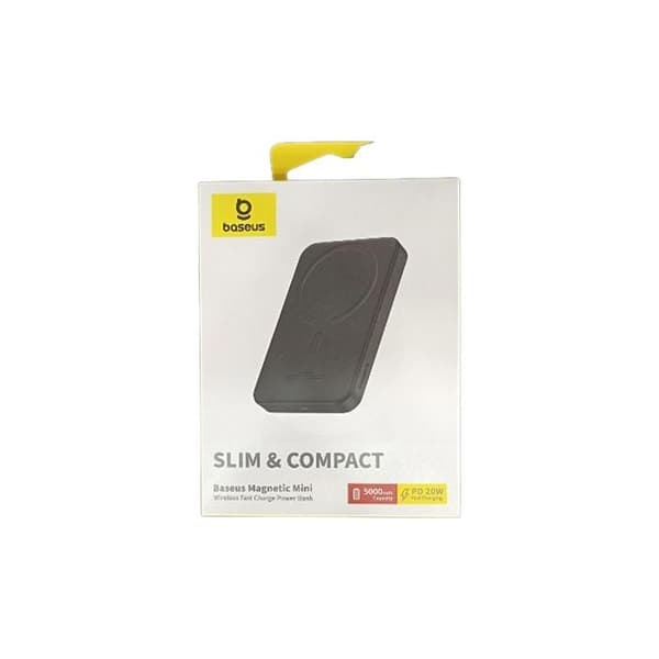 Extern Batteri - BASEUS - Mini Magnetisk - 5000mAh - Slim Design - 20W