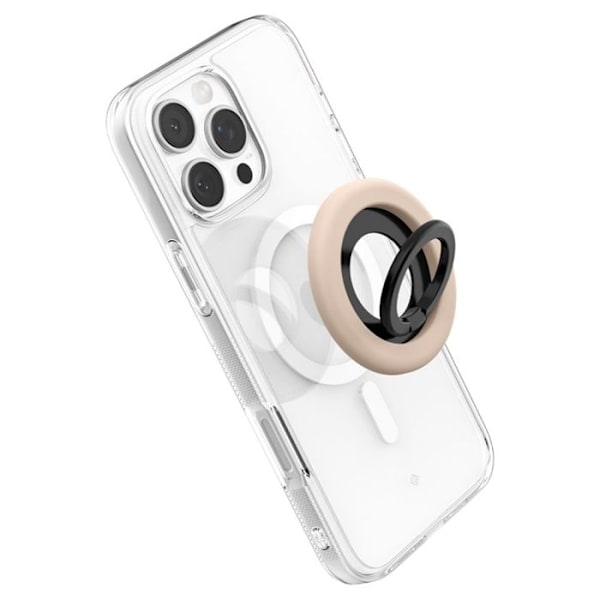 Anneau för stöd av telefon Spigen Nano Pop MagSafe (kokosbeige)