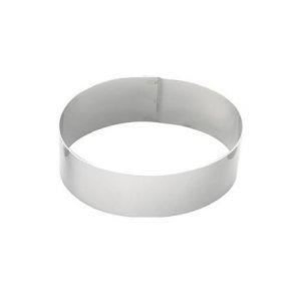 CIRKEL I INOX FÖR ENTREMETS H3,5 CM DIAMETRE 8 CM - BAKVERKTYG - GOBEL