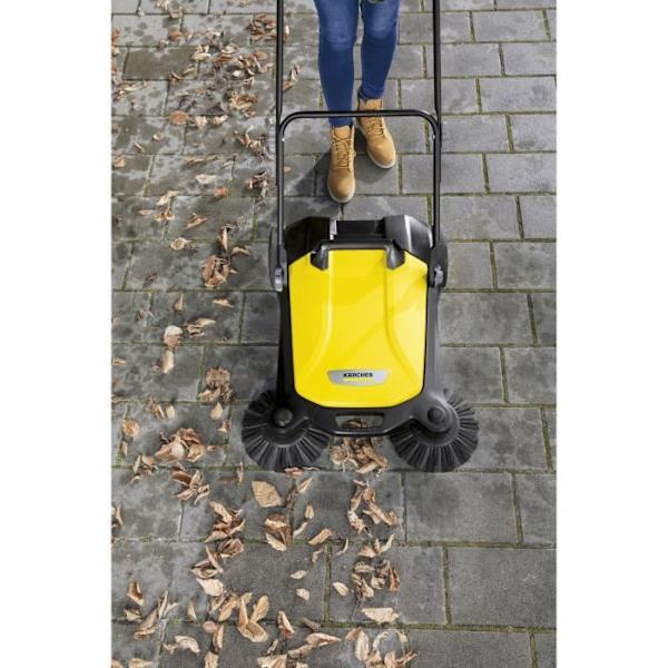 KARCHER S 4 Twin mekanisk sopmaskin - Gul och svart - 20 L soptunna svart och gult