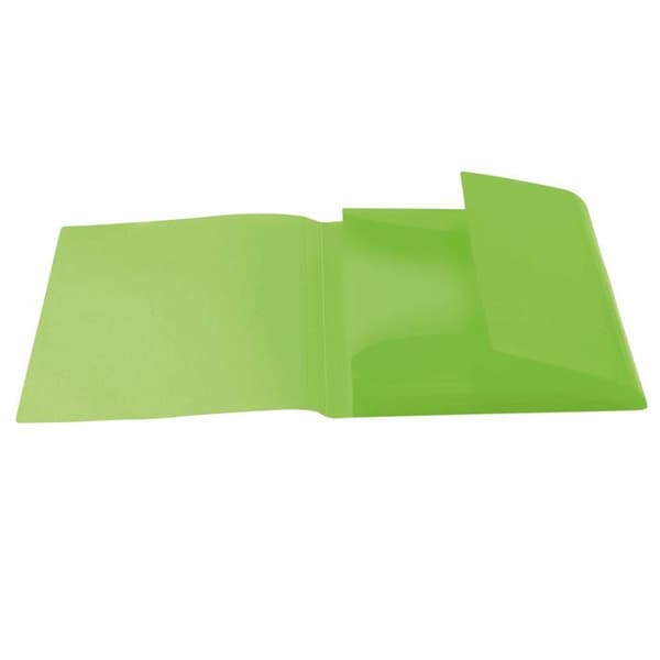 Elastisk mapp - HERMA - A4 - Transparent - Grön - Robust plast Grön