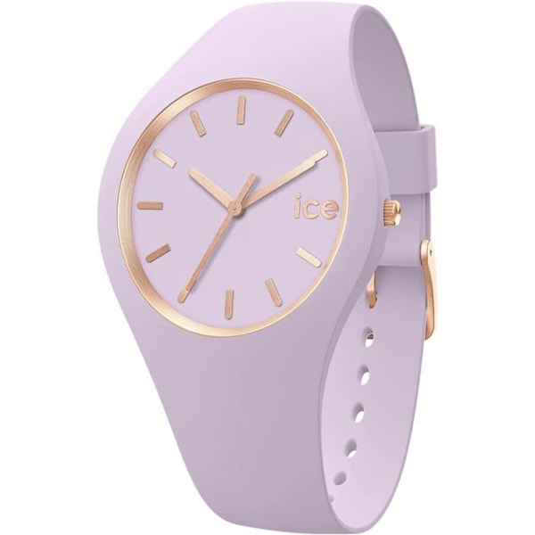 Klocka - ICE WATCH - Ice Glam Brushed Lavender Medium - Silikon - Lila - Analog Lila