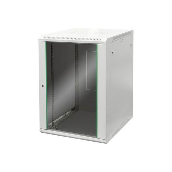 Väggskåp - DIGITUS - DN-19 - 16U - Metall - Grå - Matt finish Grå
