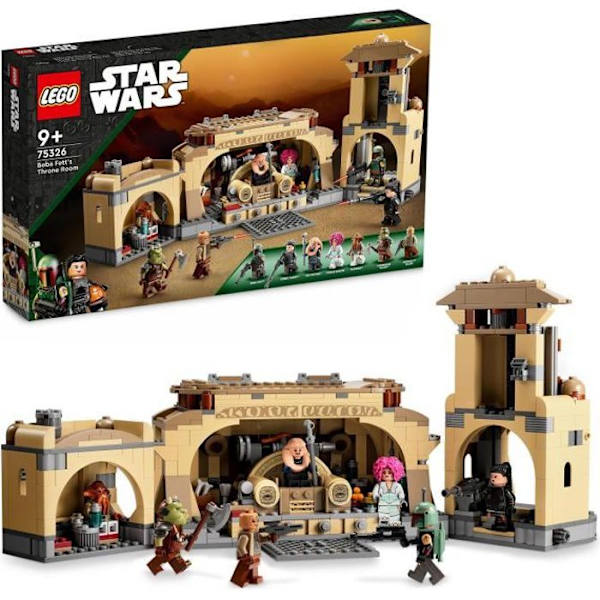 LEGO® 75326 Star Wars Boba Fetts tronrum, byggbar leksak för barn över 9 år, med Jabbas palats Flerfärgad