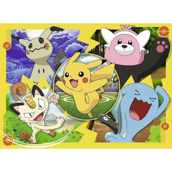 Pokémon-pussel 4x100 bitar - Ravensburger