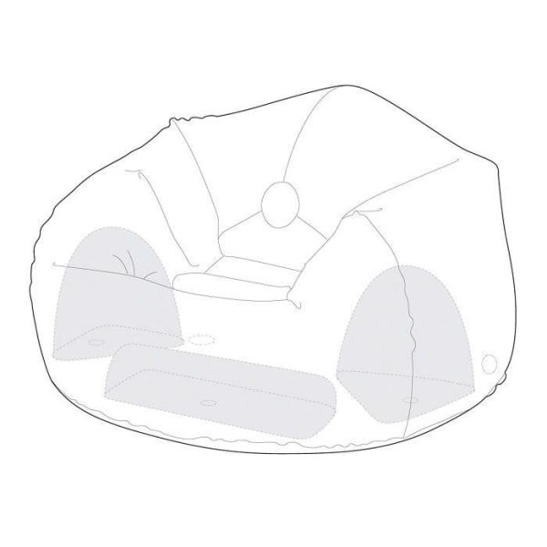 Intex Pastell uppblåsbar sittpuff (slumpmässig färg)