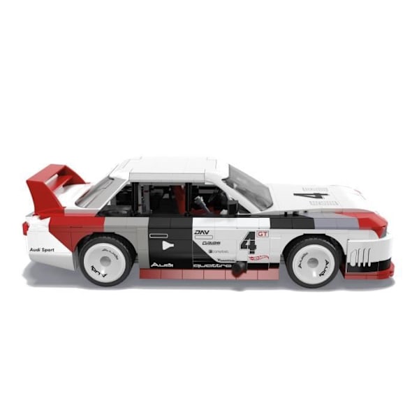 MEGA-Hot Wheels-Audi 90 Quattro IMSA GTO, 973 stycken för att bygga HRY20 Flerfärgad