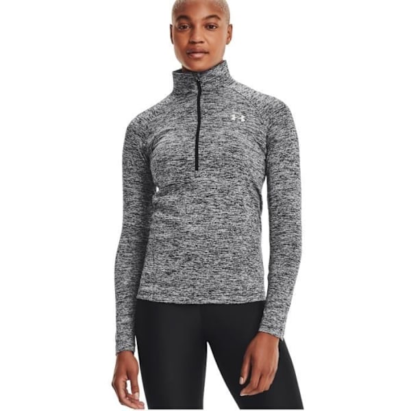 Under Armour W Tech 1-2 Zip Twist 1320128-010, Dam, Grå, Sweatshirts Grå M