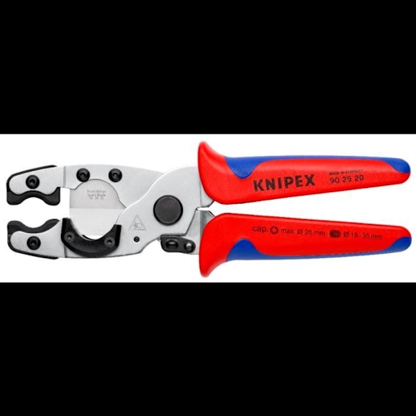 Rörklippare - KNIPEX - 90 25 20 - Ø 12-25 mm - Ø 18-35 mm - Krom-vanadium stål Vit