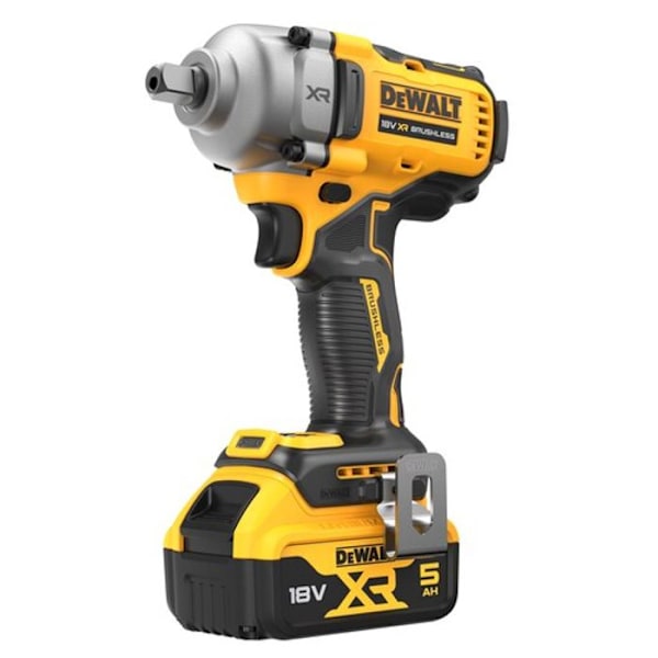 Kompakt 1/2" slagskruvdragare XR 18V borstlös - DEWALT - med 2 stycken 18V 5.0Ah batterier - laddare - förvaringslåda - DCF892P2T-QW