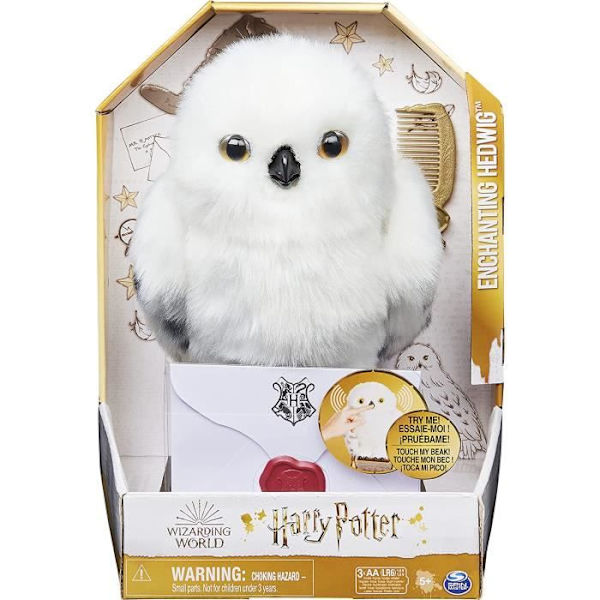 Harry Potter – Enchanted Hedwig – Interaktiv plyschleksak – Från 5 år – 30cm Vit