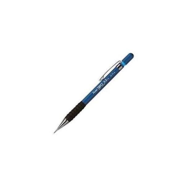 Porte-mine - PENTEL - A-317 - uppladdningsbar - blå plastkropp - gummigrepp Blå