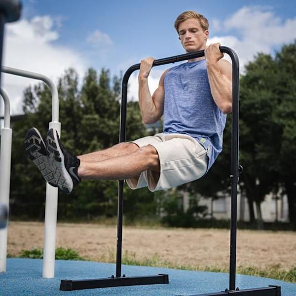 ERIC FLAG Four Height Justerbar Pull Up Bar - Levitate Bar Svart