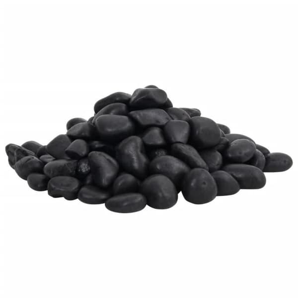Svarta stenar 10 kg 2-5 cm