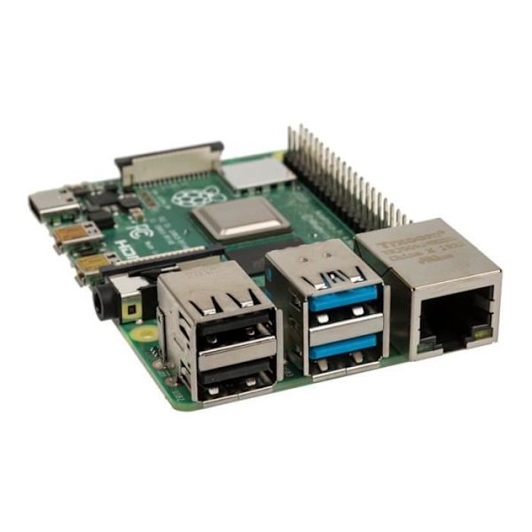Raspberry Pi 4B, 4x 1,5 GHz, 4 GB RAM, WiFi & BT, SoC-Mini-Mainb 0,000000 Svart