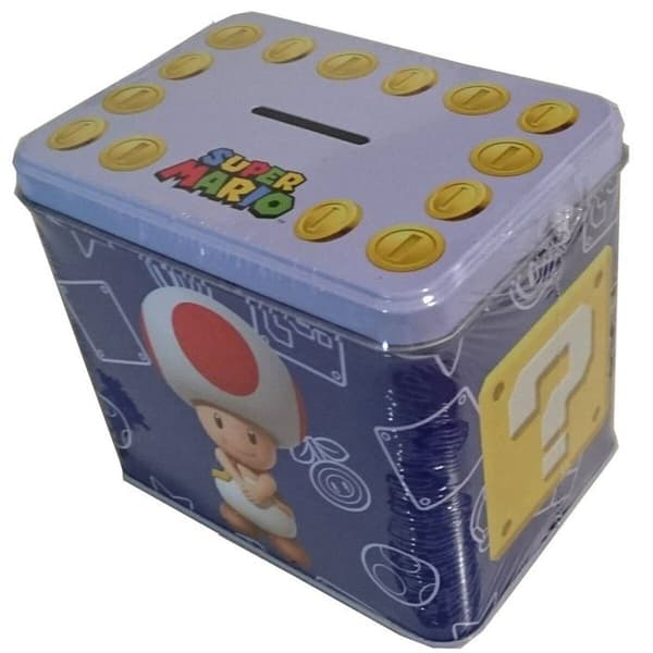 Mugg + Sparbössa - EDUCA BORRAS - Super Mario Bros Toad - Keramik - 300 ml - Vuxen blå