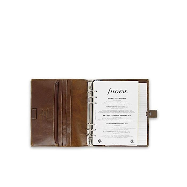 Agenda organisatör - FILOFAX - Malden - Format A5 - 30mm ringmekanism - Färg Ockra Ockra