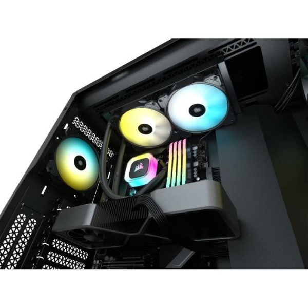 Vattenkylning - CORSAIR - H100 RGB AIO - 240 mm kylare - Vätskekylning för processor