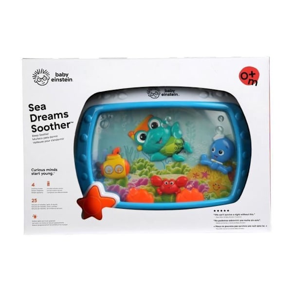 BABY EINSTEIN Musikalisk nattlampa, havsdrömmar, fjärrstyrbar, flerfärgad Flerfärgad