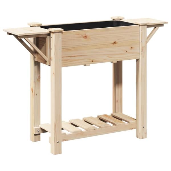 Blomlåda - Massivt furu - 111x37x76 cm - Rektangulär - Beige beige