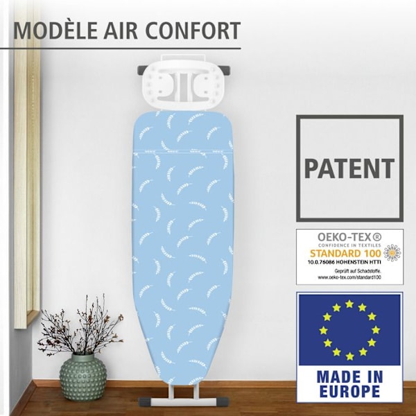 Wenko Air Comfort strykbrädeöverdrag 140 x 48 cm blå bomull