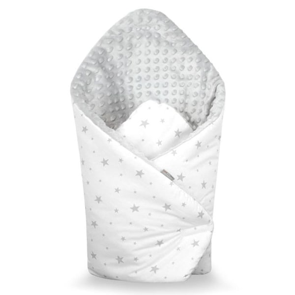 STELLA minky swaddling filt Grå 0-4 månader