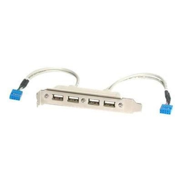 STARTECH 4-portars USB 2.0 A hona - typ A USB hona - IDC hona USB Header Slot Adapter