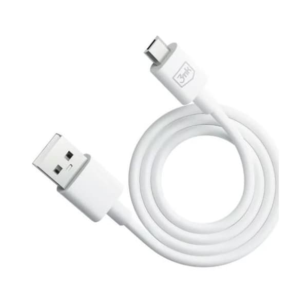 USB-A till Micro USB 3MK Hyper 1,2m Vit