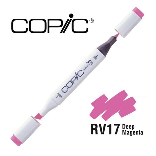 Copic - Alkoholbaserad Copic Marker RV17 Deep Magenta Ros