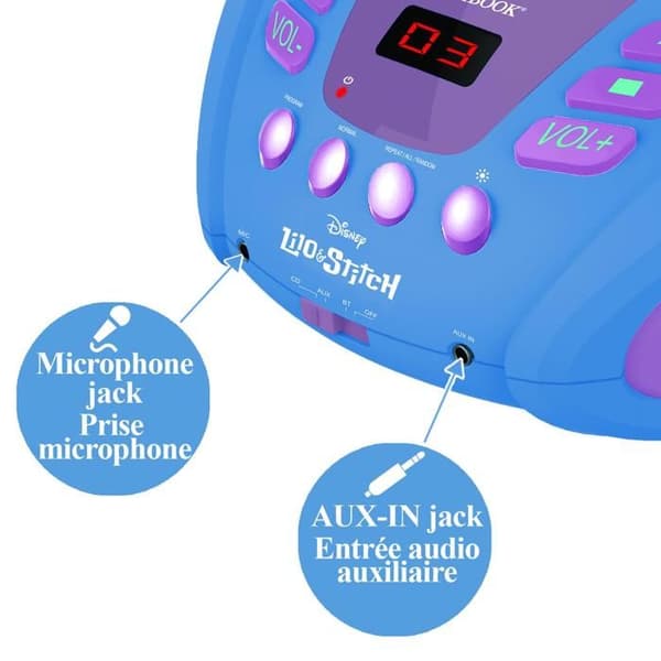 Bluetooth CD-spelare Stitch BLÅ