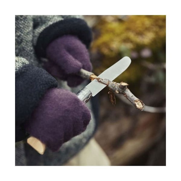 Fickkniv - Opinel - Min första opinel - Rostfritt stål - Lackerad bok - 17 cm
