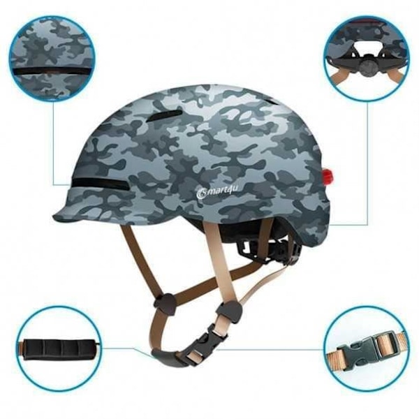 Hjälm för elskoter SMART4U SH50U ARMY
